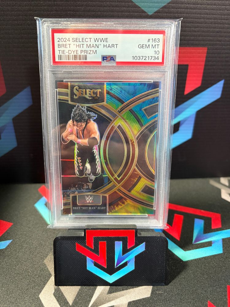 Immagine di Bret Hit Man Hart Tie-Dye Premier /25 PSA 10 GEM MINT 1